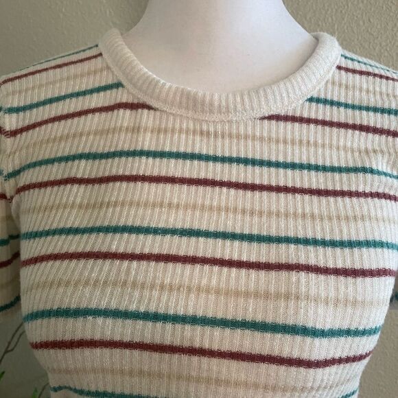 Abercrombie & Fitch Stripped Tee Crew Neck Shirt | Size S - Picture 5 of 10